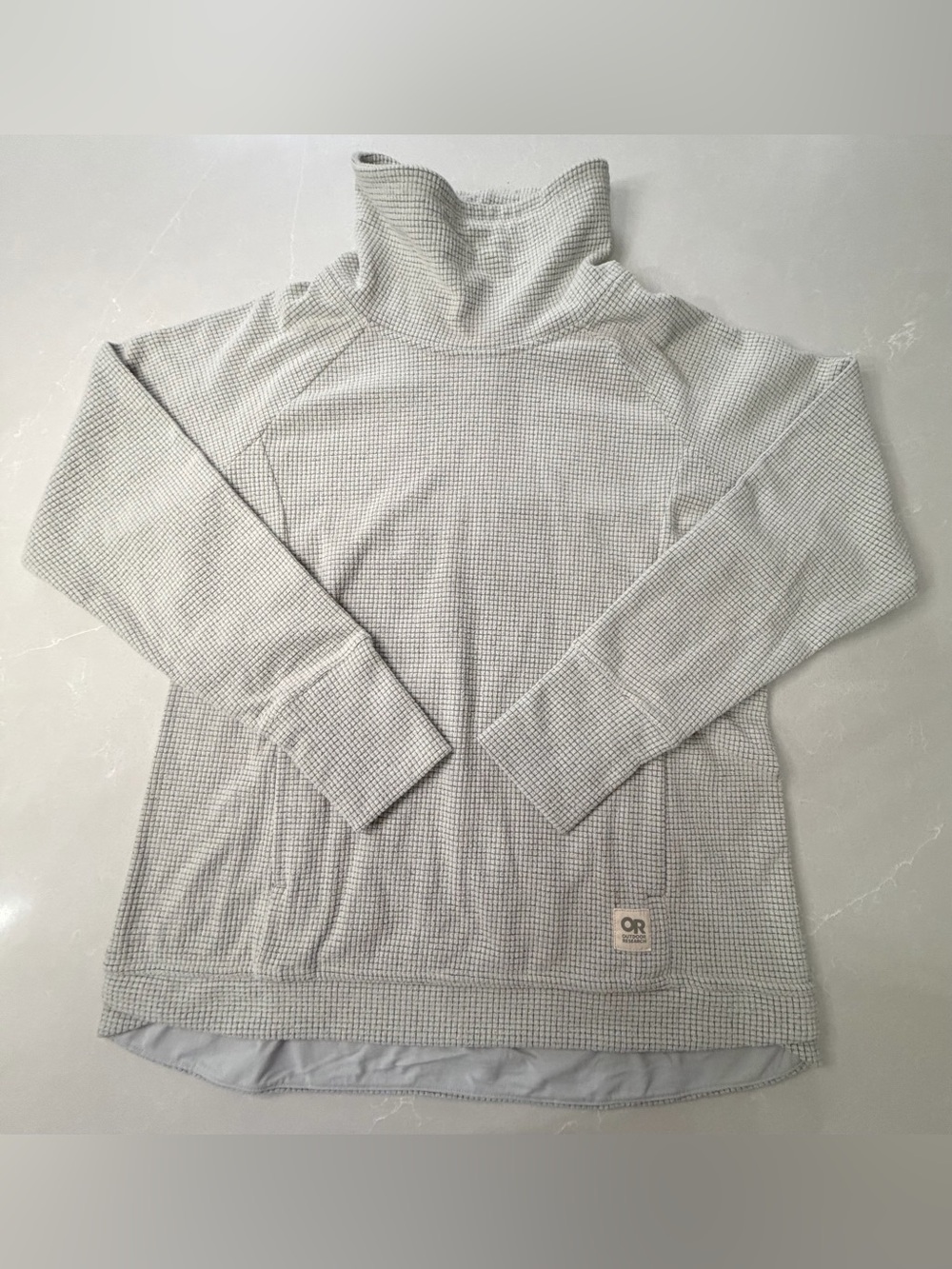Outdoor Research Trail Mix Cowl Pullover Women’s Waffle Fleece Grey, Large